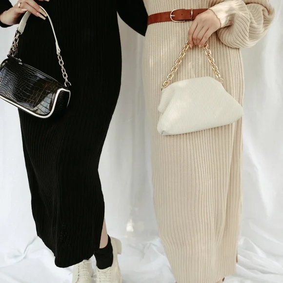 Oatmeal Lauren Oversized Sweater Dress - Picture 9 of 10